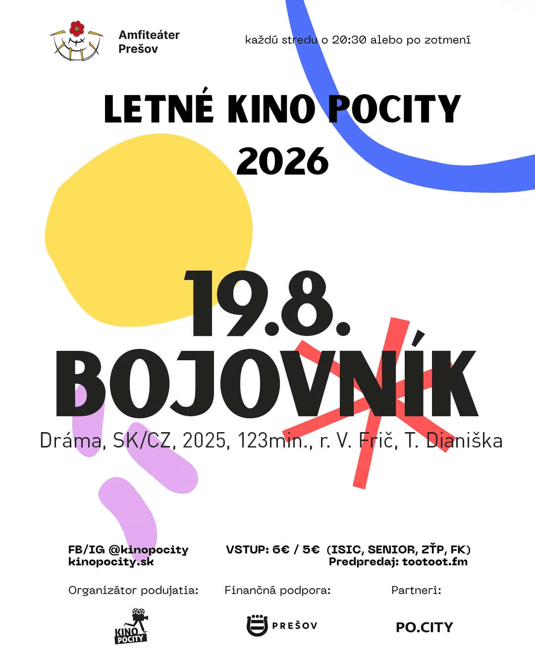 Letné kino – Bojovník Amfiteáter Prešov 2026
